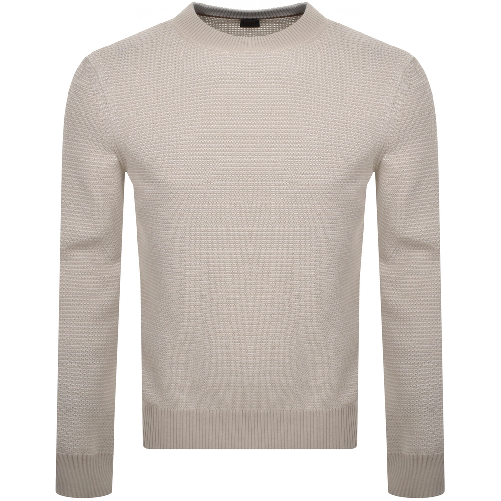 Hugo Boss BOSS Amercury Knit Jumper Beige